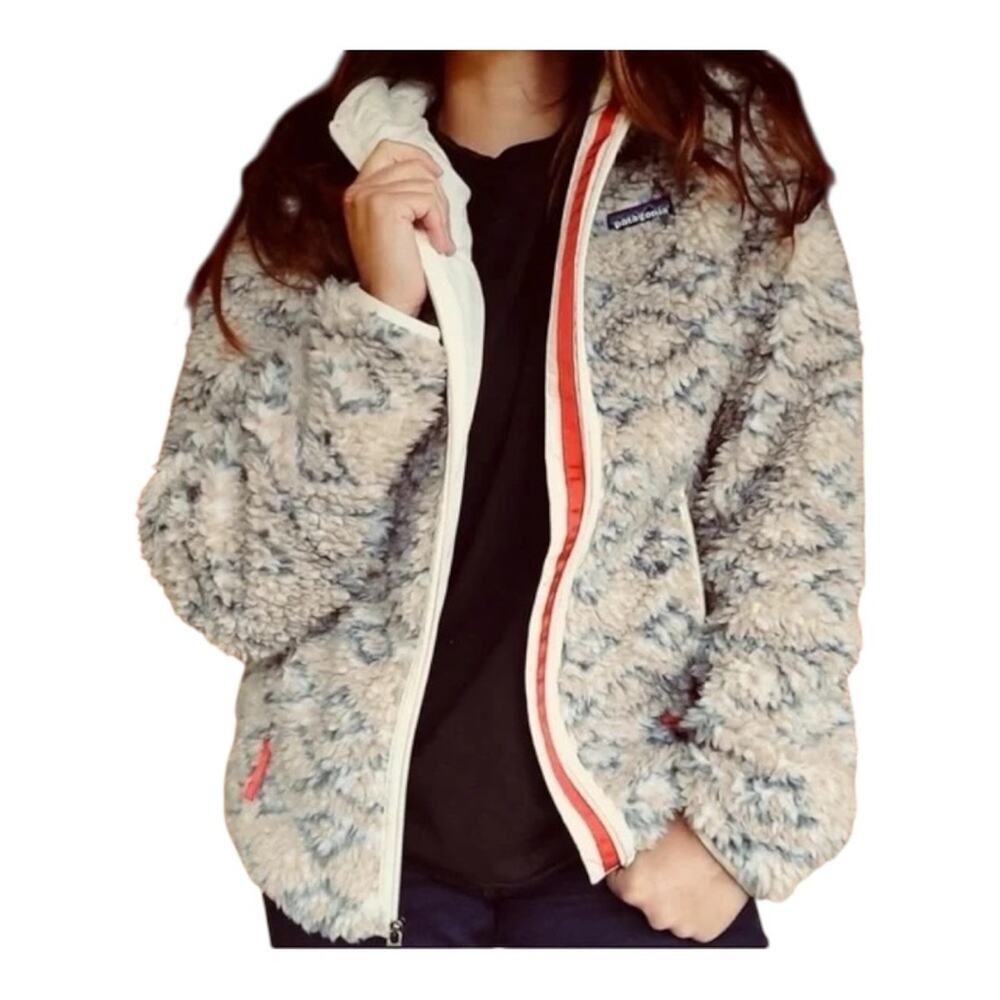 Patagonia Aztec Retro X Pile Fleece Jacket Hooded Full Zip Tribal Medium